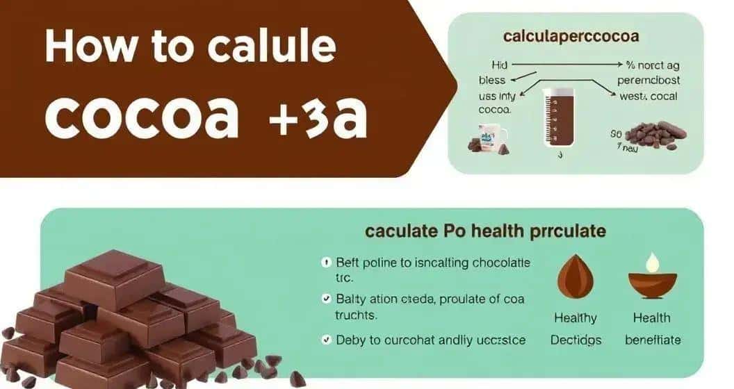 Benefícios de saber calcular porcentagem de cacau