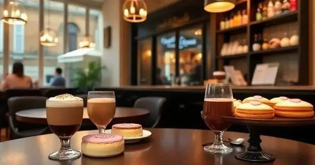Café Parisien: O Charme do Chocolate nas Mesas Montmartre