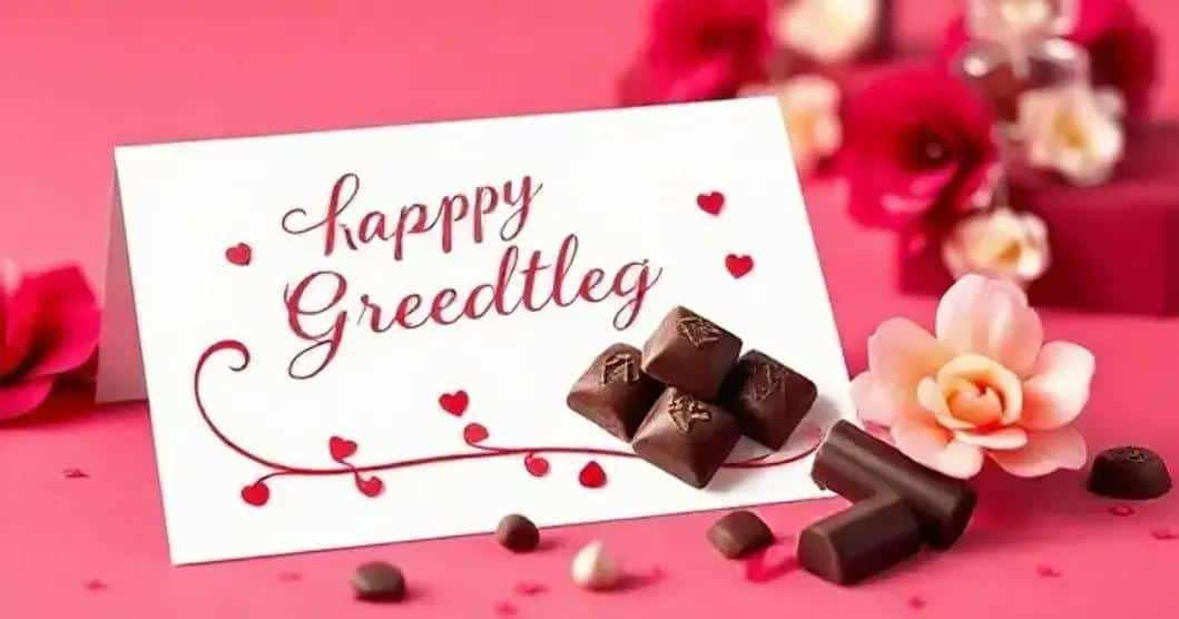 Cartão Doce Palavras: Mensagem e Chocolate em Um Só Presente