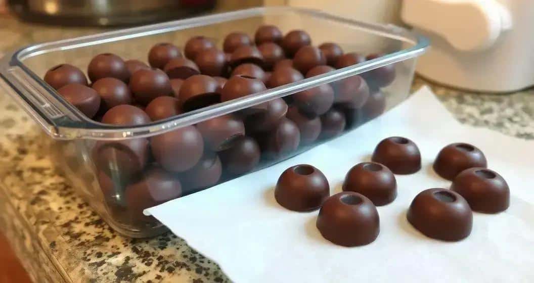 Como Armazenar os Pingos de Chocolate