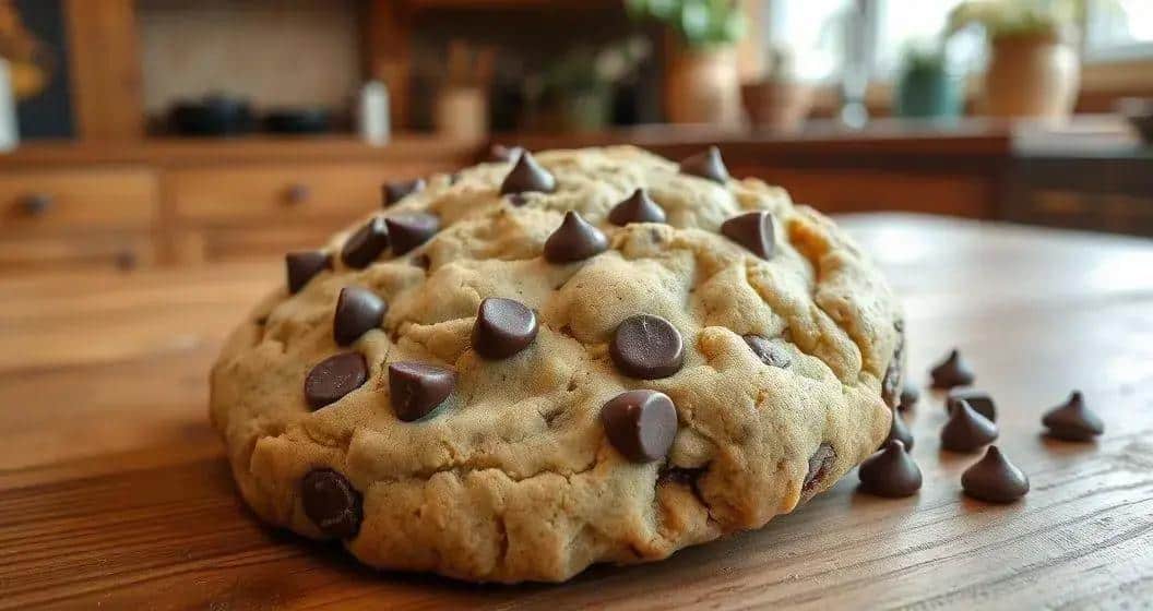 Cookie Meteoro de Cacau: Explosão Tripla de Gotas Chocolatudas