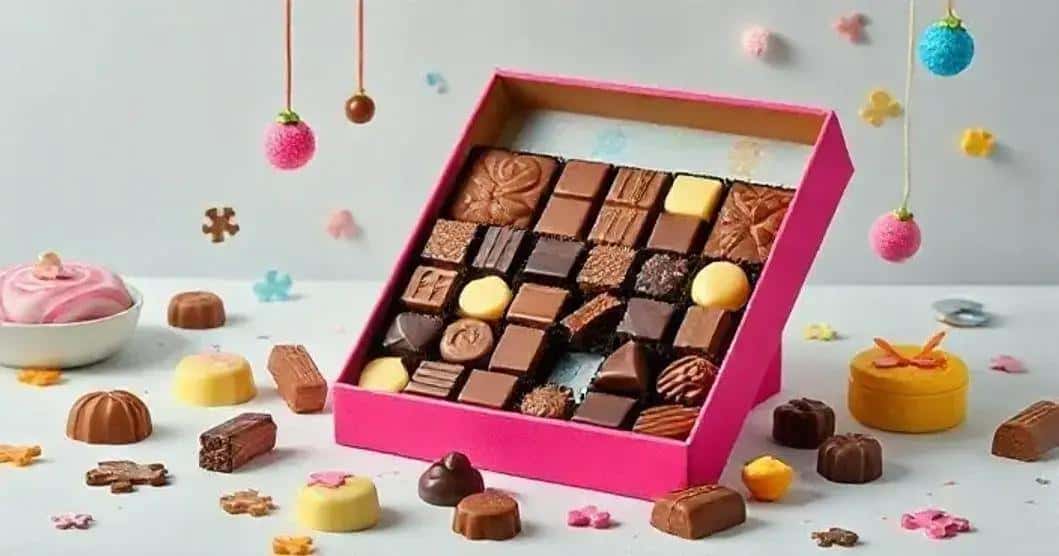 Curiosidades sobre a caixa de chocolate com quebra-cabeça