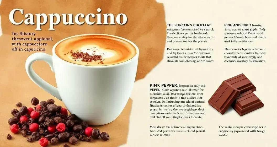 Curiosidades sobre Cappuccino e Pimenta Rosa