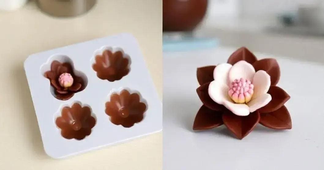 Dicas para moldar a flor de chocolate perfeita