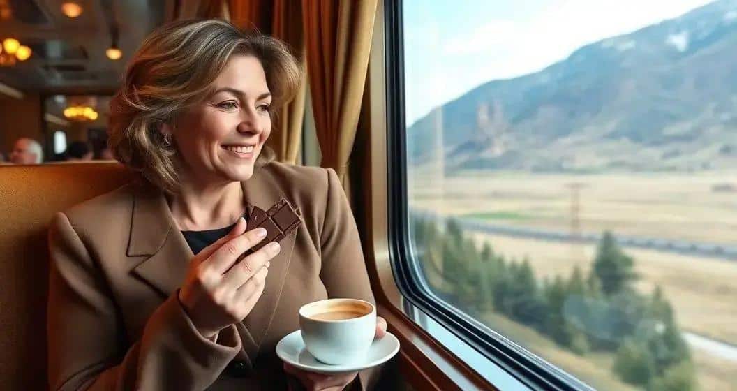 Dicas para saborear chocolate na viagem de trem Dicas para saborear chocolate na viagem de trem