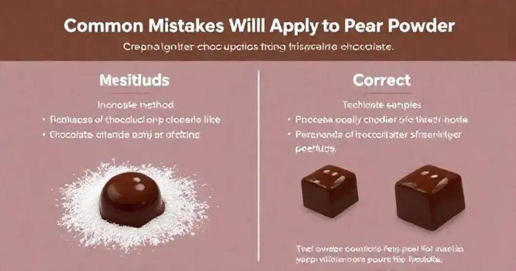 Erros comuns ao aplicar pó perolado em chocolate