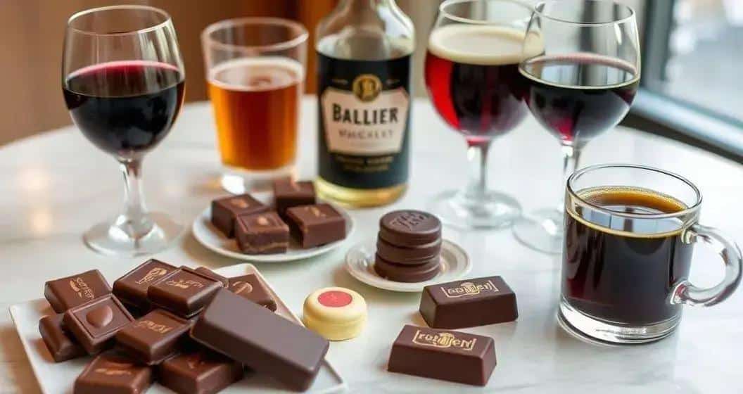 Harmonização de chocolate com bebidas