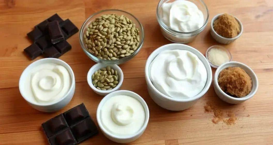 Ingredientes da Trufa de Chocolate 70% com Sementes de Girassol
