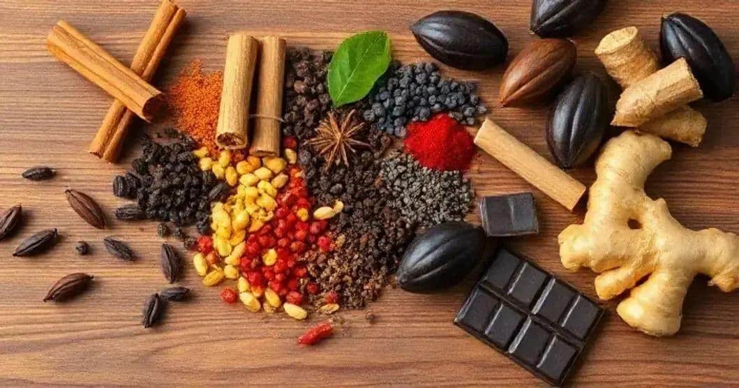 Ingredientes das Especiarias Exóticas