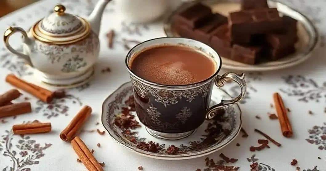 Ingredientes do Chocolate Quente Vitoriano