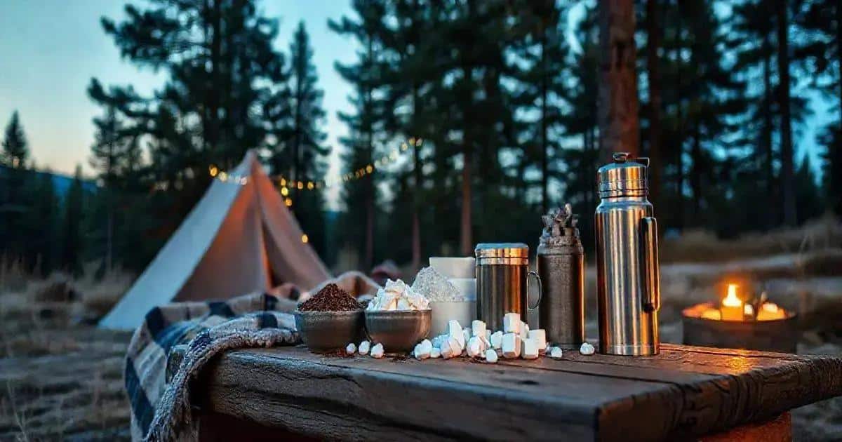 Ingredientes do Kit de Chocolate Quente para Camping