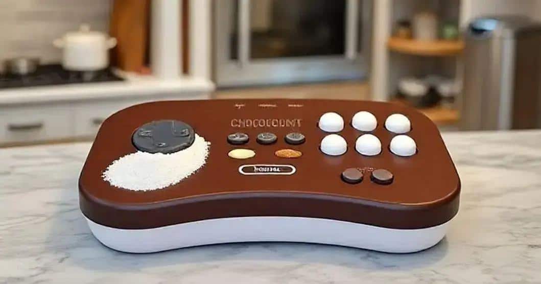 Ingredientes para o Chocolate em Forma de Joystick Retrô