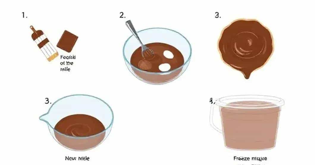Método de Preparação: Chocolate Gelado