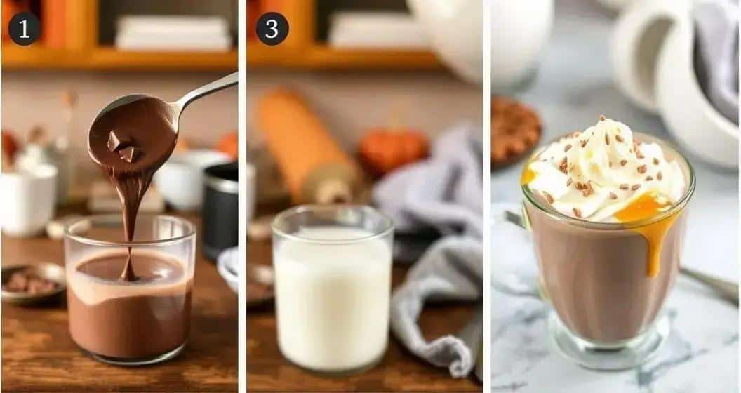 Método de preparação do chocolate quente cremoso