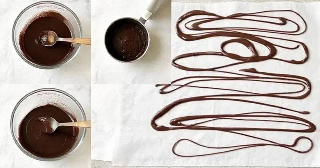 Método de Preparação: Passo a Passo para Fios de Chocolate Método de Preparação: Passo a Passo para Fios de Chocolate