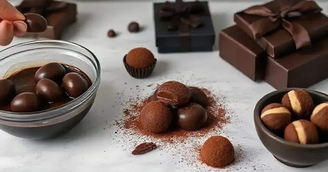 Método de preparo dos chocolates exclusivos Método de preparo dos chocolates exclusivos