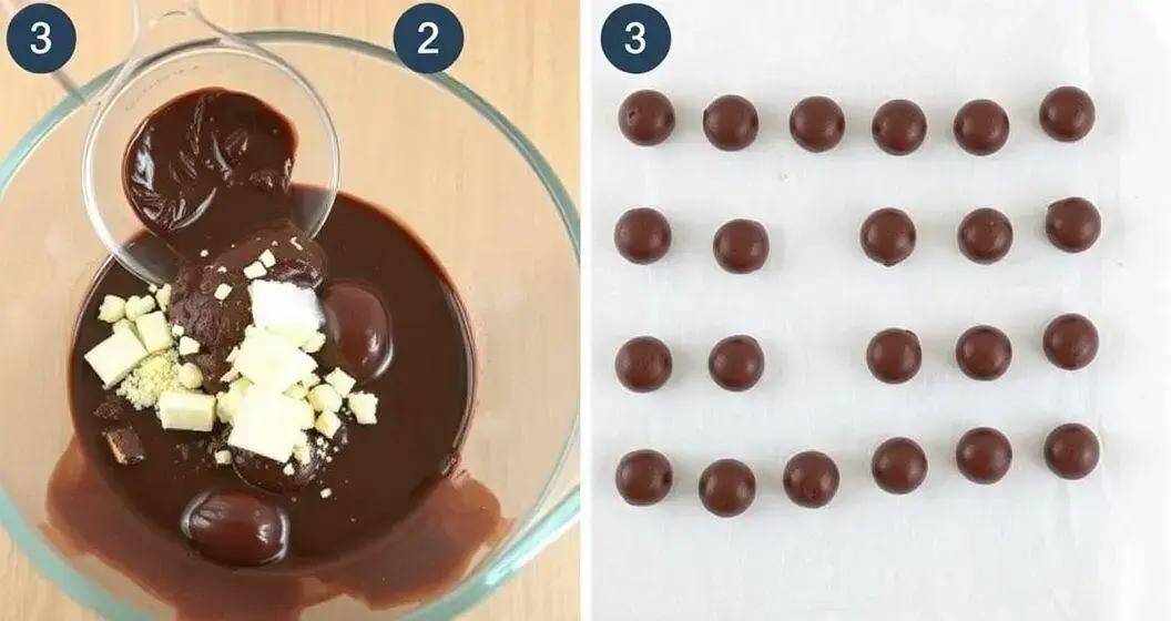 Método de Preparo dos Pingos de Chocolate