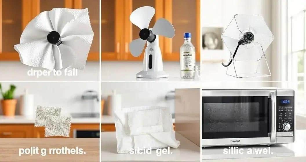 Métodos para secar moldes rapidamente