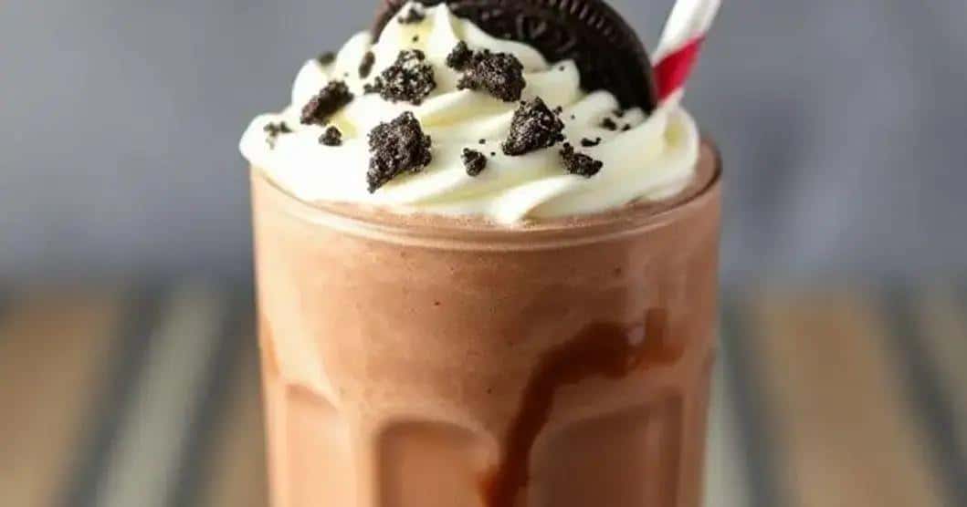 Milkshake Oreo Eclipse: Crocância Preta & Doce Cacau