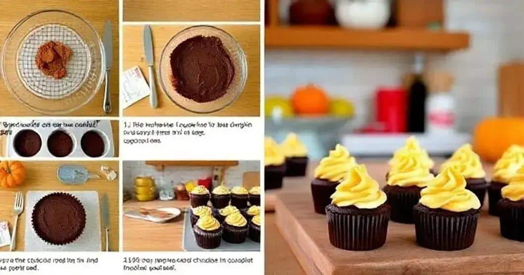 Montagem do Cupcake de Chocolate