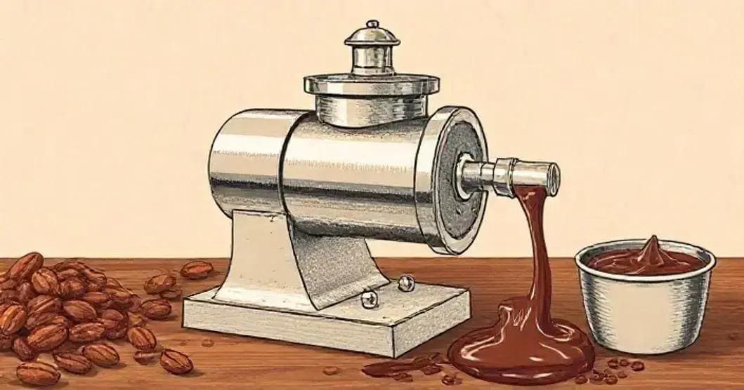 O que é a invenção da máquina de conchagem?