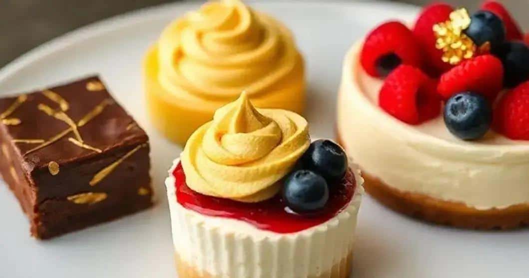 Sugestões de receitas para folhas de ouro