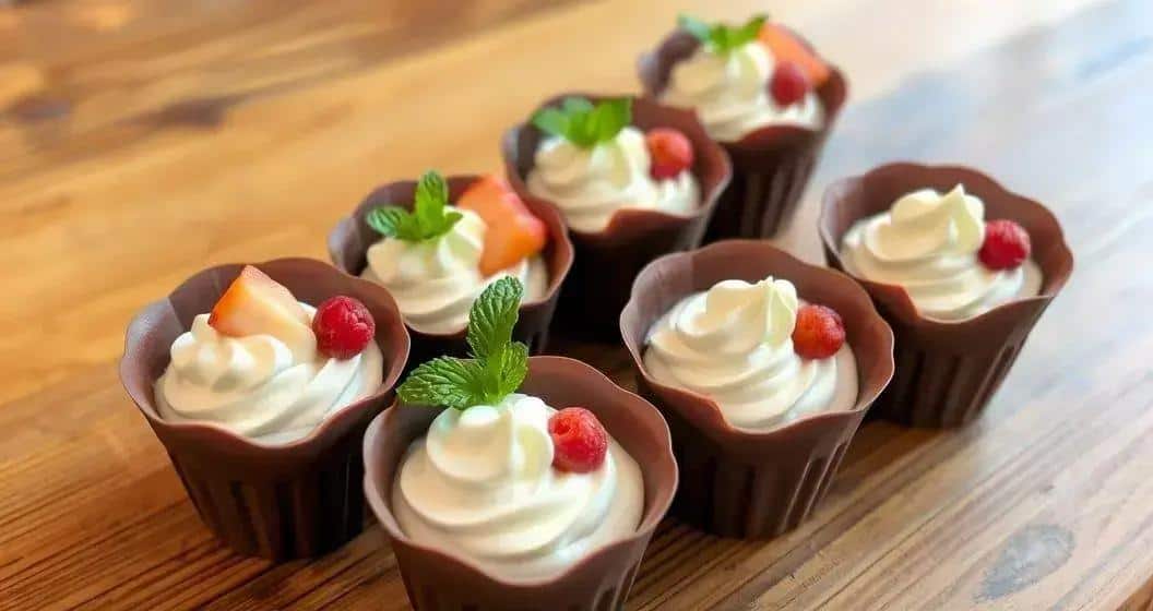 Taça ChocoDelícia: Copo comestível para Servir Sobremesas