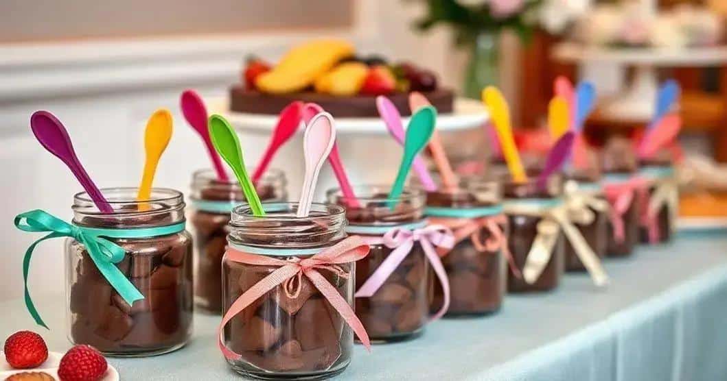 Dicas de apresentação para o mini bolo de chocolate no pote