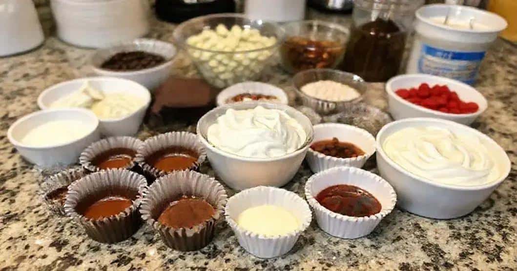 Ingredientes do Copinho de Chocolate para Shots