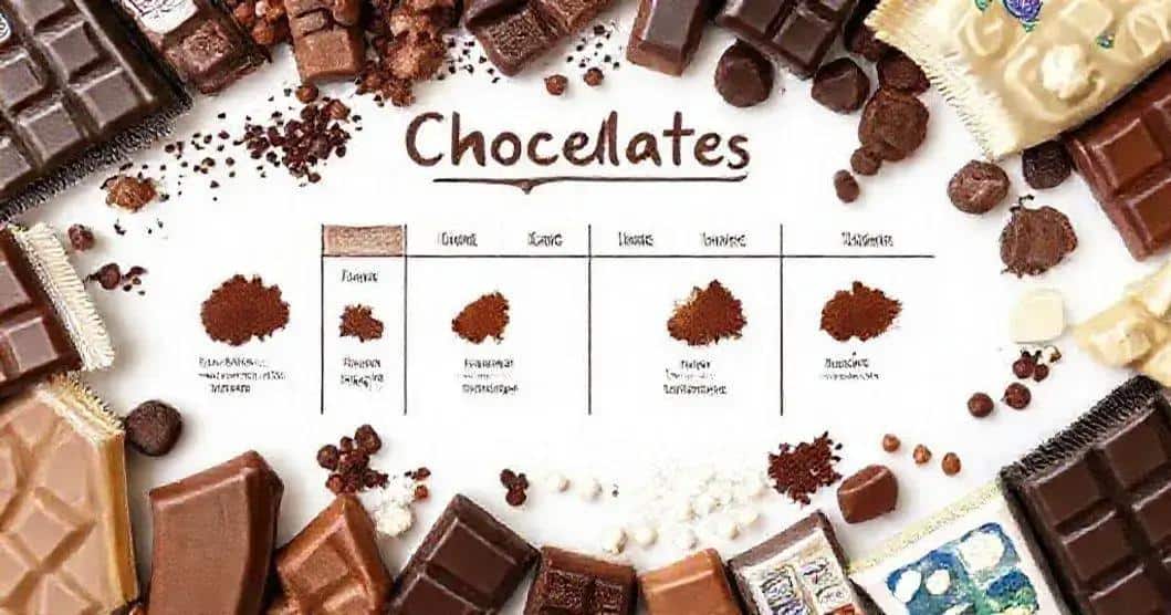 Ingredientes dos Chocolates Comerciais Ingredientes dos Chocolates Comerciais