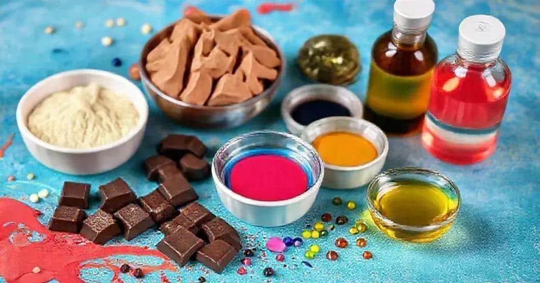 Ingredientes para Colorir Chocolate
