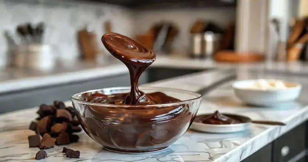 Preparando o Recheio de Chocolate para Doces Elegantes