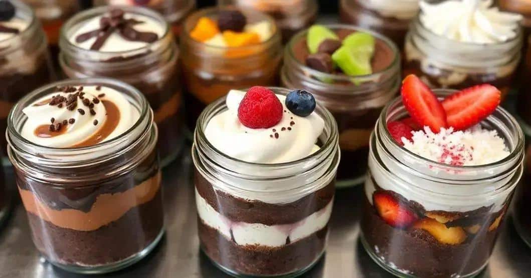 Sugestões de recheios para o mini bolo de chocolate