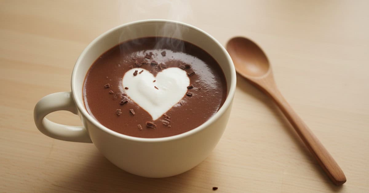 Leia mais sobre o artigo Chocolate Quente Coração Vegano: Sem Leite, Só Sabor