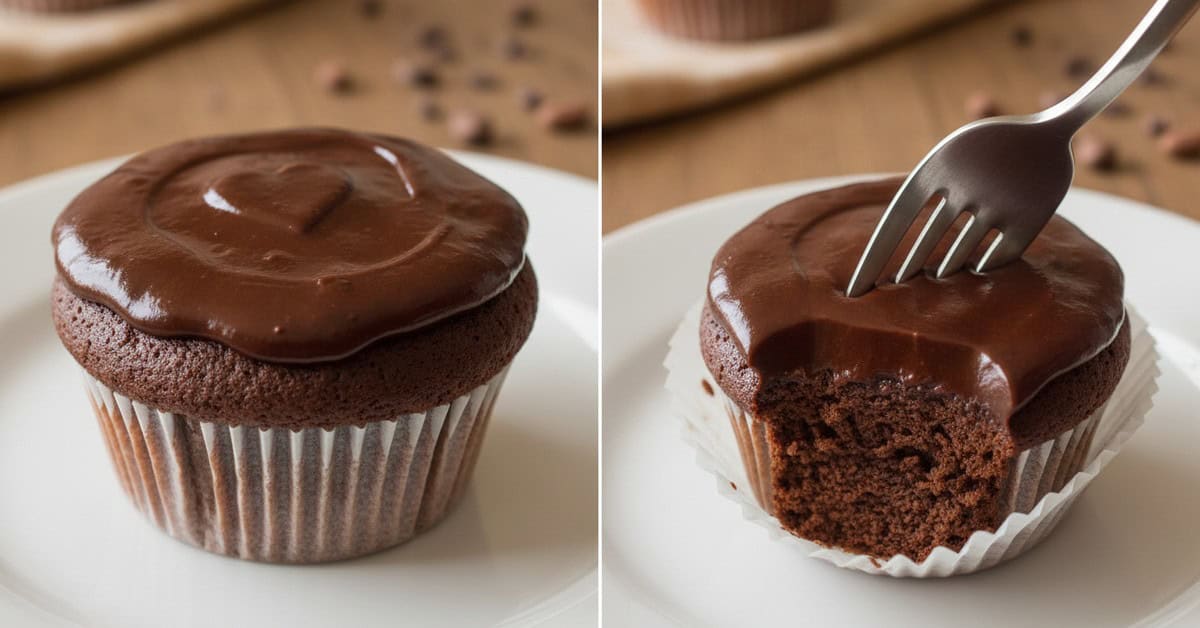 Leia mais sobre o artigo Cupcake Coração de Cacau: A Surpresa que Derrete