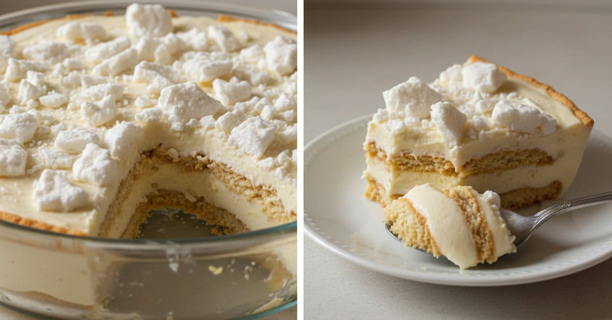 Leia mais sobre o artigo Pavê Nuvem Quebrada: Suspiros Estalando em Creme Escuro