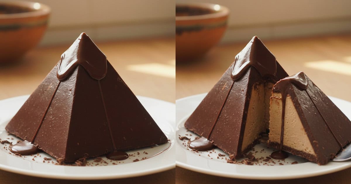 Leia mais sobre o artigo Pirâmide Doce Luxo: Escultura de Chocolate que Impressiona
