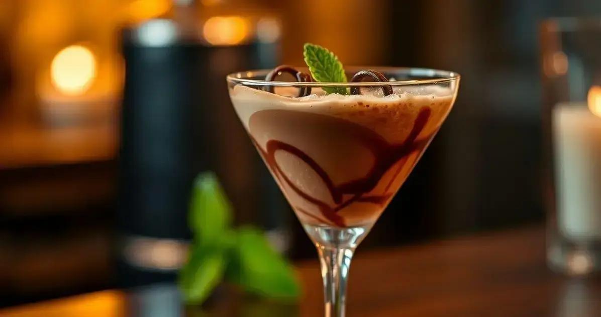 Batida Noite Quente: Chocolate, Rum e Toque de Doçura