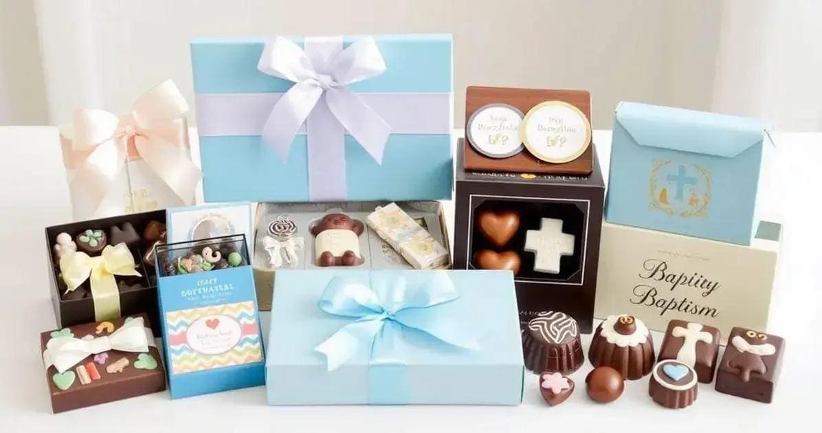Batizado Doce: Lembrancinhas com Chocolate Cheias de Delicadeza