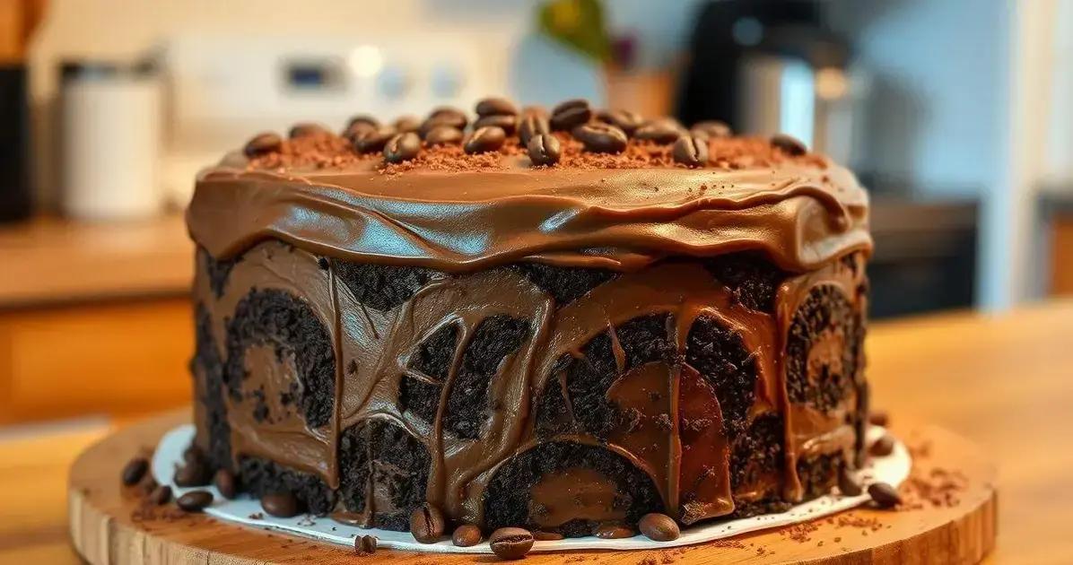 Bolo Amanhecer: Chocolate com Toque de Café para Começar Bem o Dia