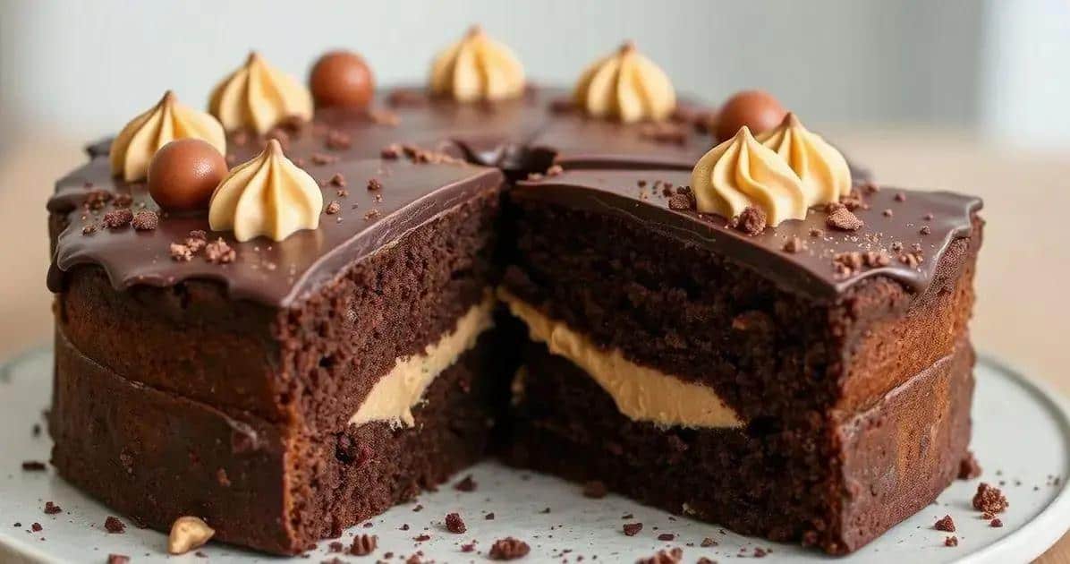 Bolo Chocolate & Avelã dos Sonhos: Recheio que Derrete o Coração