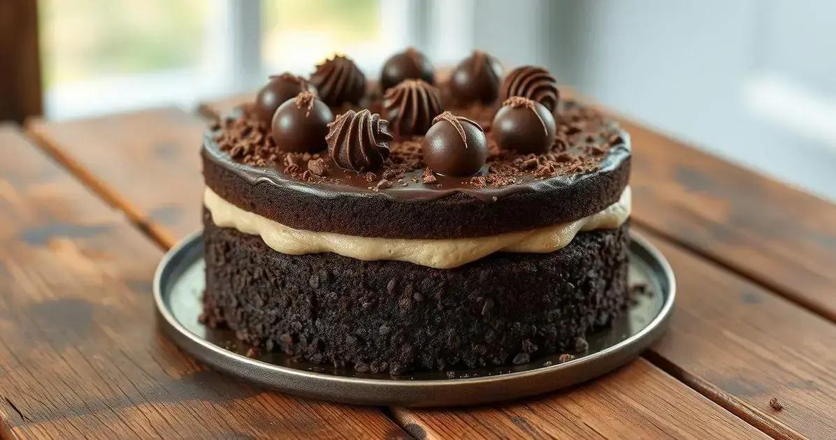 Bolo Chocolate dos Deuses: Recheado com Brigadeiro Gourmet