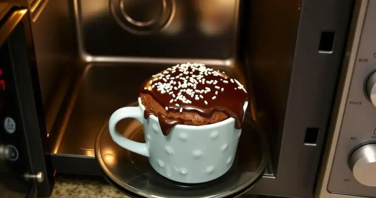 Bolo de Caneca Amor Instantâneo: Pronto em 1 Minuto