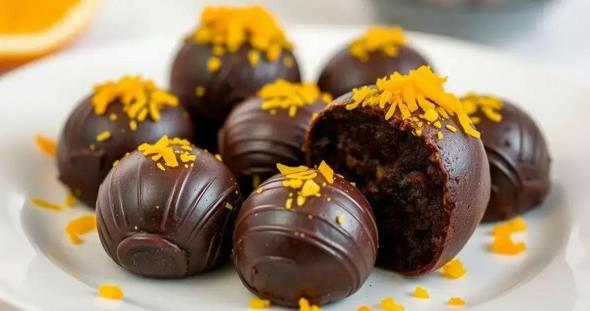 Brigadeiro Elegância Cítrica: Amargo, Doce e Sofisticado