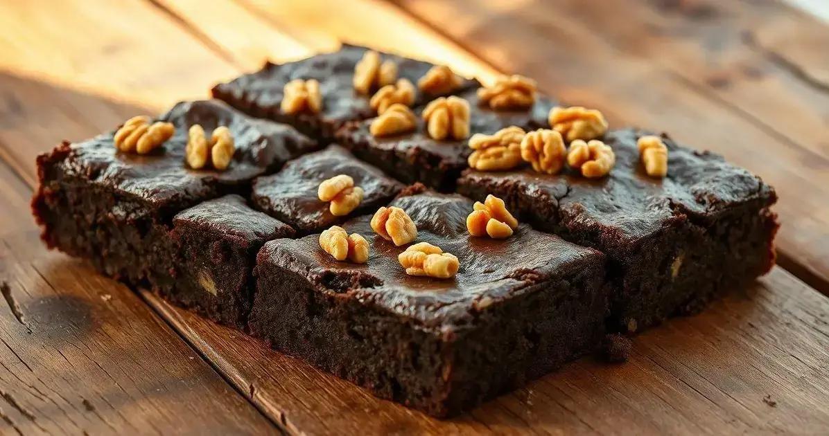 Brownie Tentação Crocante: Chocolate e Nozes em Explosão de Sabor