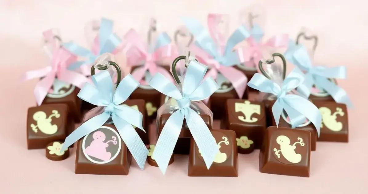 Chá de Bebê com Chocolate: Lembrancinhas que Encantam Convidados