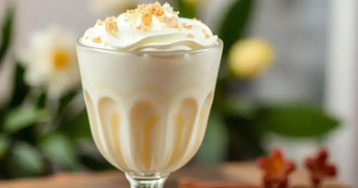Chocolate Branco Sonho de Baunilha: Um Gole e Você Se Apaixona