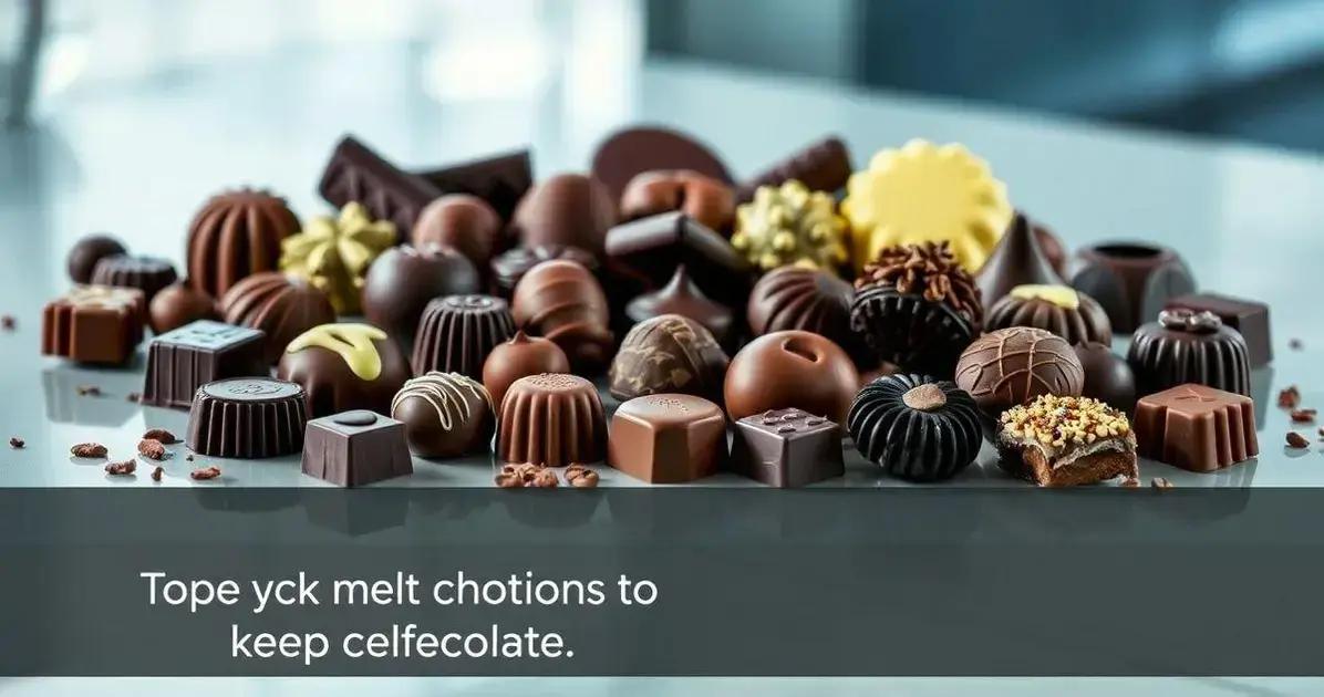 Chocolate Fora da Geladeira? Aprenda a Conservar por Mais Tempo