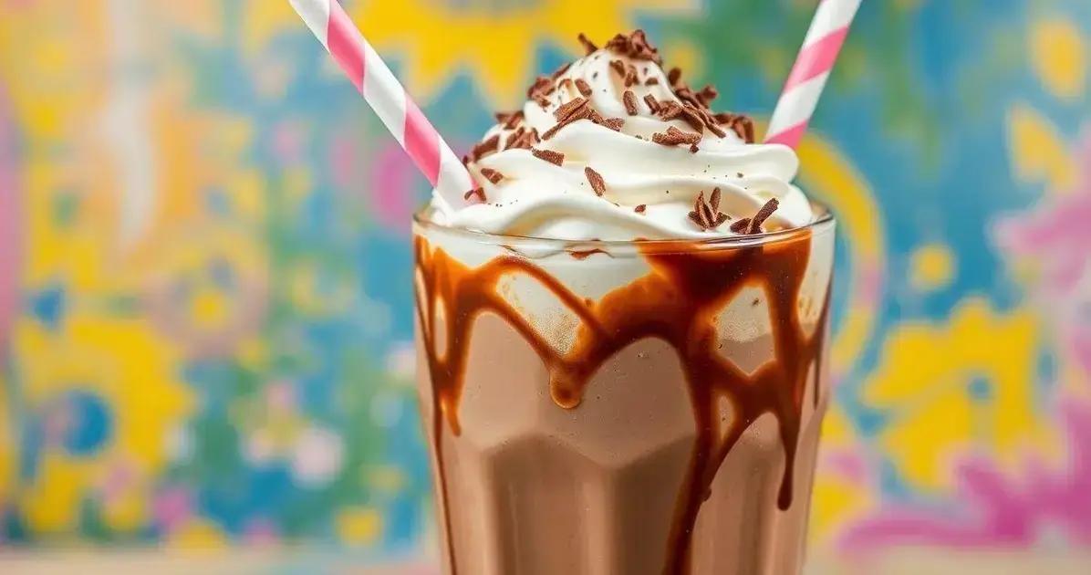 Chocolate Gelado Nuvem Doce: Cobertura de Chantilly Irresistível