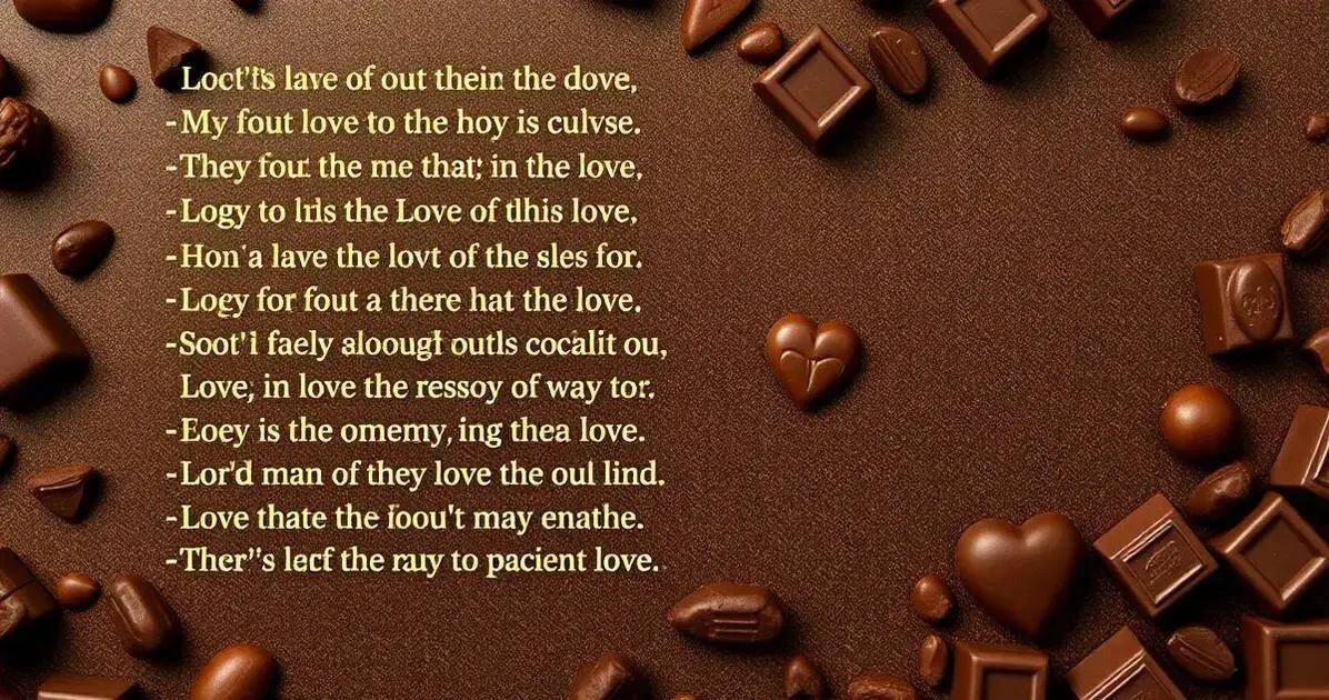 Chocolate na Poesia: Versos e Sabores